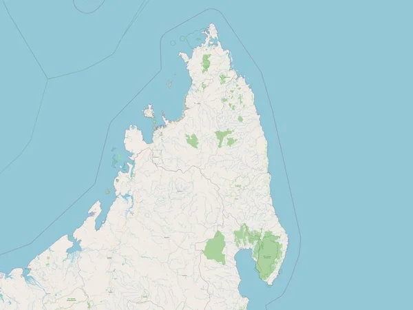 Antsiranana Autonome Provinz Madagaskars Open Street Map — Stockfoto
