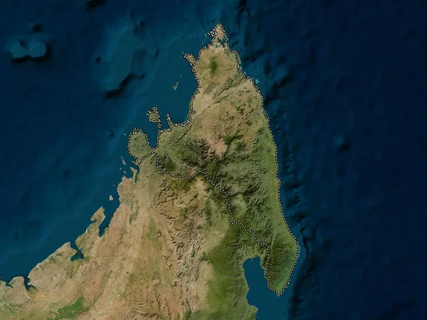Antsiranana Den Autonoma Provinsen Madagaskar Lågupplöst Satellitkarta — Stockfoto