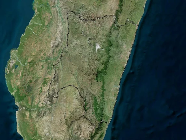 Fianarantsoa Den Autonoma Provinsen Madagaskar Högupplöst Satellitkarta — Stockfoto