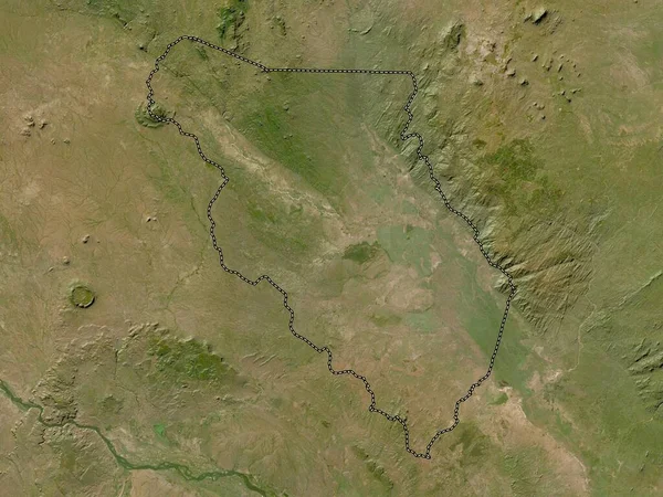 Chikwawa Distretto Del Malawi Mappa Satellitare Bassa Risoluzione — Foto Stock