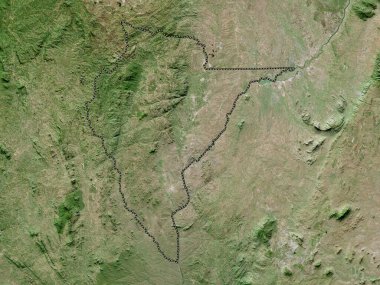 Neno, Malawi bölgesi. Yüksek çözünürlüklü uydu haritası