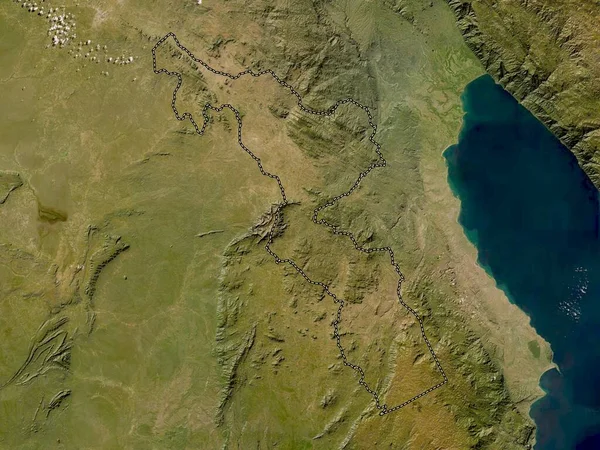 Chitipa Okres Malawi Satelitní Mapa Nízkým Rozlišením — Stock fotografie