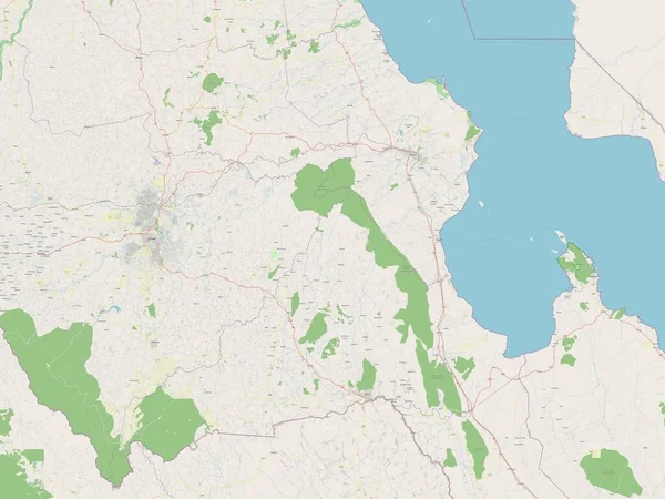 Dedza District Malawi 露天街道地图 — 图库照片