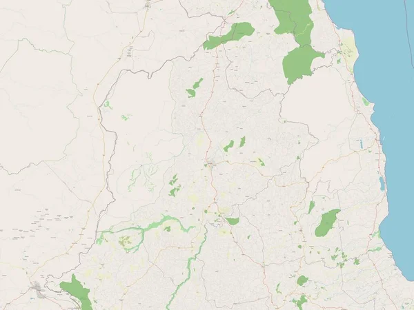 Kasungu Bezirk Von Malawi Open Street Map — Stockfoto