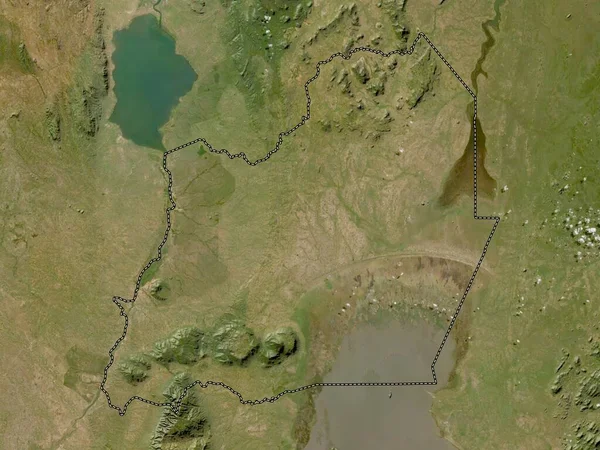 Machinga Malawi Kerület Kis Felbontású Műholdas Térkép — Stock Fotó