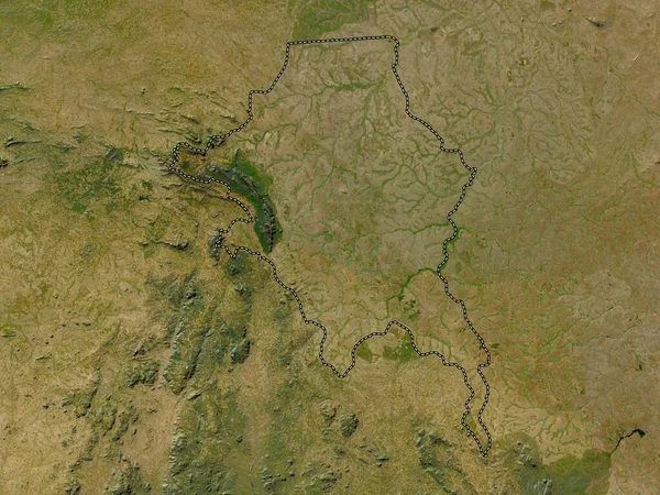 Mchinji District Malawi Satellietkaart Met Lage Resolutie — Stockfoto