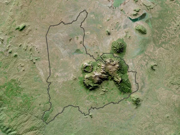 Mulanje Malawi Körzet Nagyfelbontású Műholdas Térkép — Stock Fotó
