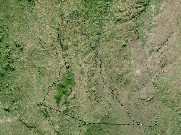 マラウィのムワンザ県 高解像度衛星地図 — ストック写真