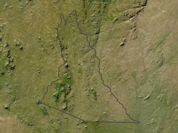 Mwanza 马拉维地区 低分辨率卫星地图 — 图库照片