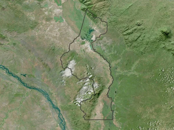 Nsanje Distrito Malawi Mapa Satélite Alta Resolução — Fotografia de Stock