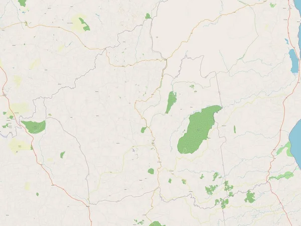 Нтчісі Район Малаві Відкрита Карта Вулиць — стокове фото