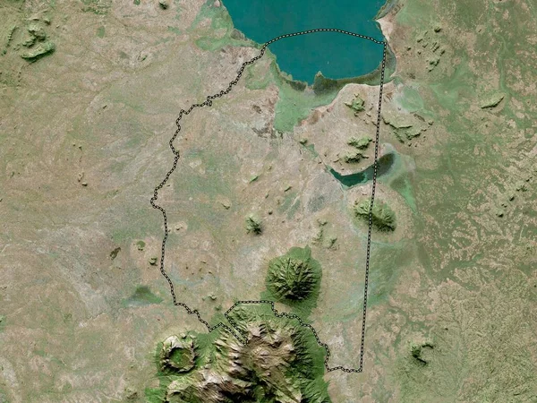 Phalombe Malawi Körzet Nagyfelbontású Műholdas Térkép — Stock Fotó