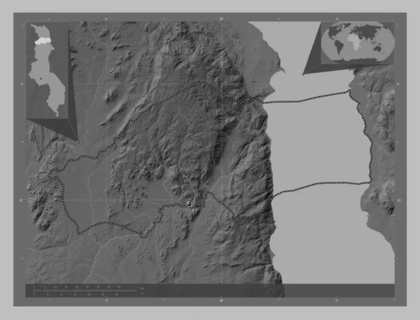 루포이 말라위의 구역입니다 호수와 회색의 Corner Auxiliary Location — 스톡 사진