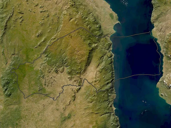 Rumphi District Malawi Low Resolution Satellite Map — Stock Photo, Image