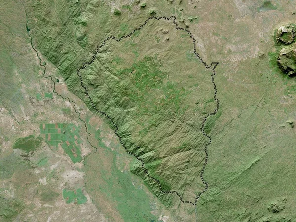 Thyolo District Malawi High Resolution Satellite Map — Stock Photo, Image