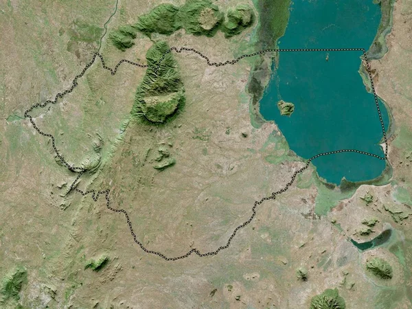 Zomba Distrito Malawi Mapa Satélite Alta Resolução — Fotografia de Stock