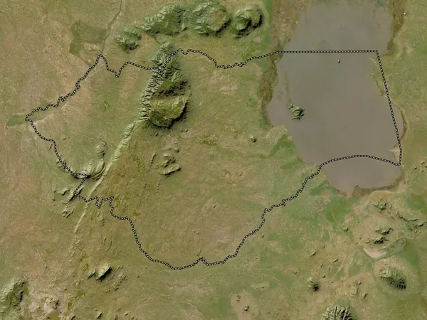 Zomba Distrito Malawi Mapa Satélite Baixa Resolução — Fotografia de Stock