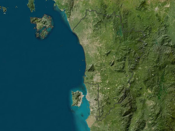 Kedah Estado Malasia Mapa Satelital Baja Resolución — Foto de Stock