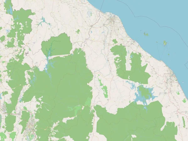 Kelantan Bundesstaat Malaysia Open Street Map — Stockfoto