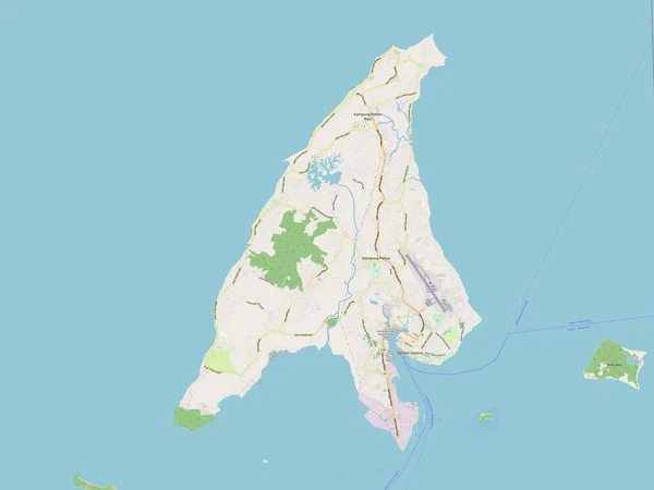 Labuan Bundesgebiet Von Malaysia Open Street Map — Stockfoto