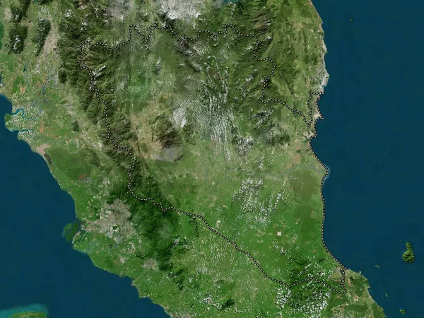 マレーシアのパハン州 高解像度衛星地図 — ストック写真