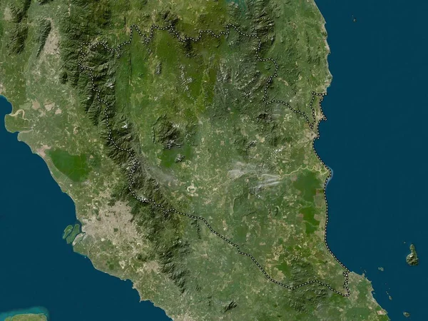 Pahang Estado Malásia Mapa Satélite Baixa Resolução — Fotografia de Stock