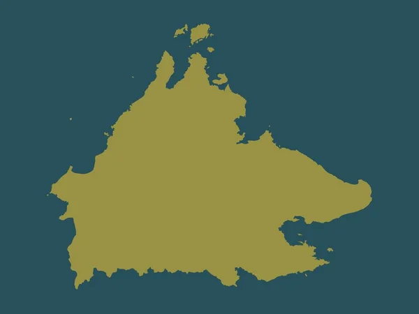 Sabah État Malaisie Forme Couleur Unie — Photo