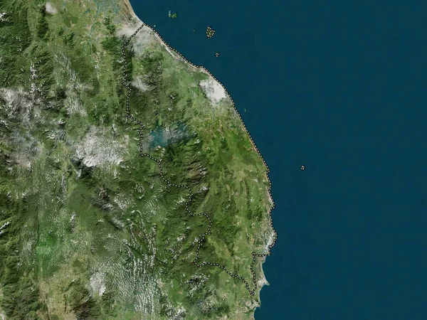 マレーシアのトレンガヌ州 高解像度衛星地図 — ストック写真