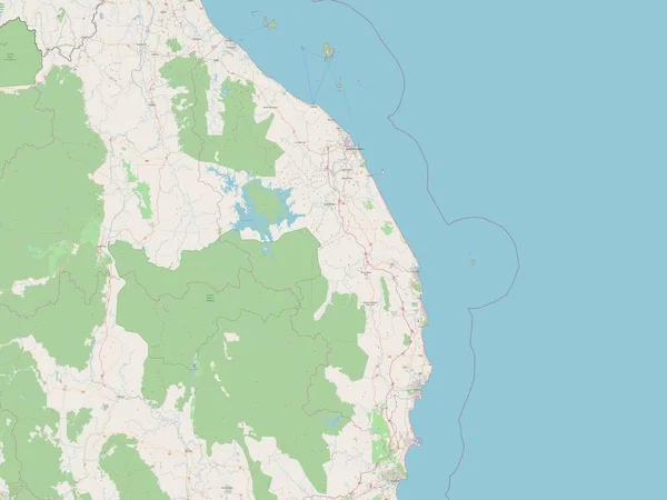 Trengganu Bundesstaat Malaysia Open Street Map — Stockfoto
