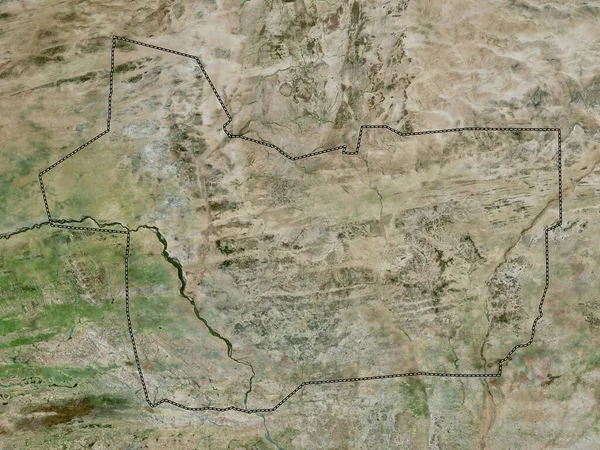 Gao Região Mali Mapa Satélite Alta Resolução — Fotografia de Stock