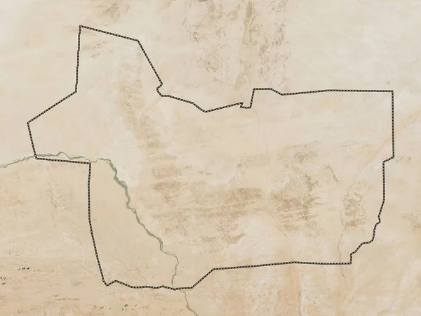 Gao Mali Bölgesi Düşük Çözünürlüklü Uydu Haritası — Stok fotoğraf
