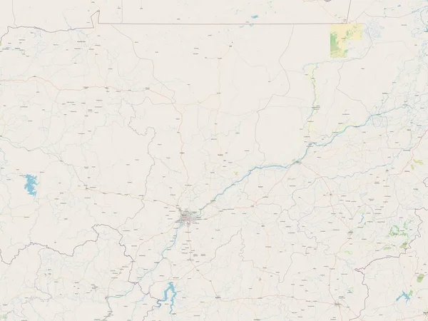 Кулікоро Регіон Малі Відкрита Карта Вулиць — стокове фото