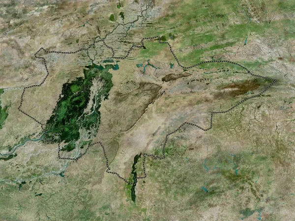 Mopti Región Malí Mapa Satélite Alta Resolución — Foto de Stock