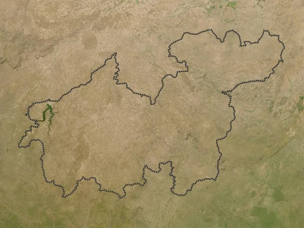 マリ共和国のシカソ地方 低解像度衛星地図 — ストック写真
