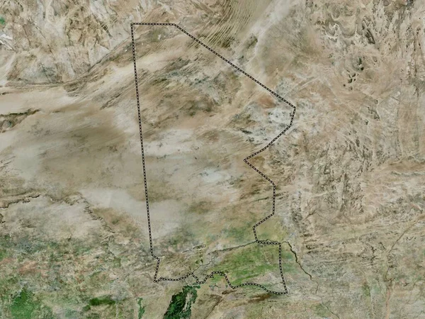 Timbuktu Mali Régió Nagyfelbontású Műholdas Térkép — Stock Fotó
