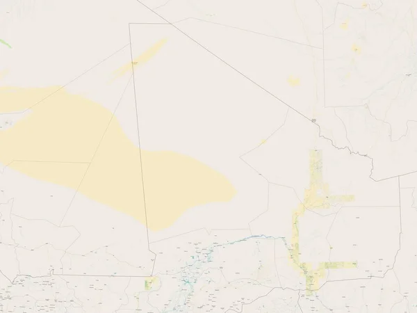 Timbuktu Region Mali Otwarta Mapa Ulic — Zdjęcie stockowe