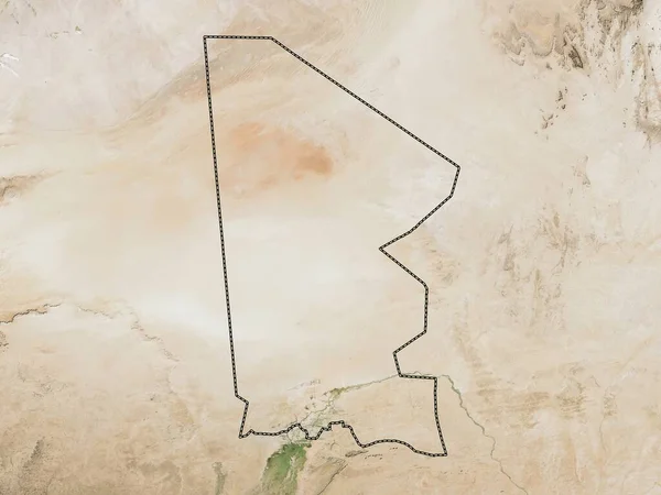 Tombuctú Región Malí Mapa Satelital Baja Resolución — Foto de Stock