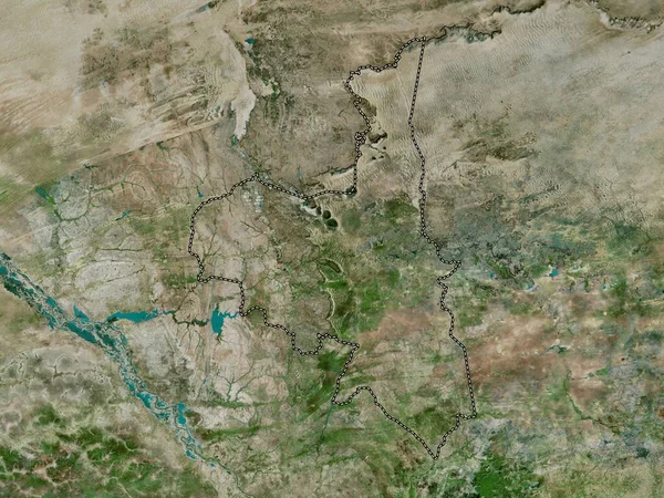Assaba Regionen Mauretanien Högupplöst Satellitkarta — Stockfoto