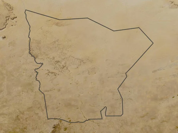 Hodh Gharbi Región Mauritania Mapa Satelital Baja Resolución — Foto de Stock