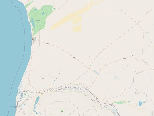 Trarza Region Mauretanien Open Street Map — Stockfoto