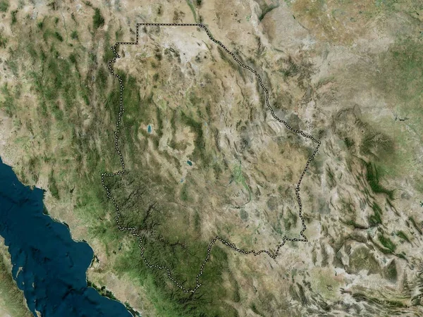 Chihuahua Estado México Mapa Satélite Alta Resolução — Fotografia de Stock