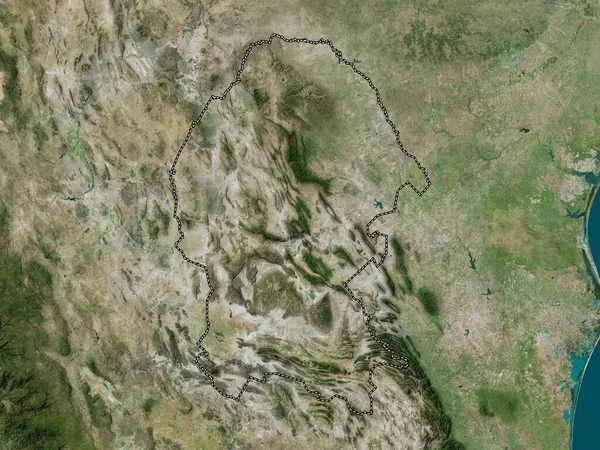 Coahuila Estado México Mapa Satélite Alta Resolución — Foto de Stock