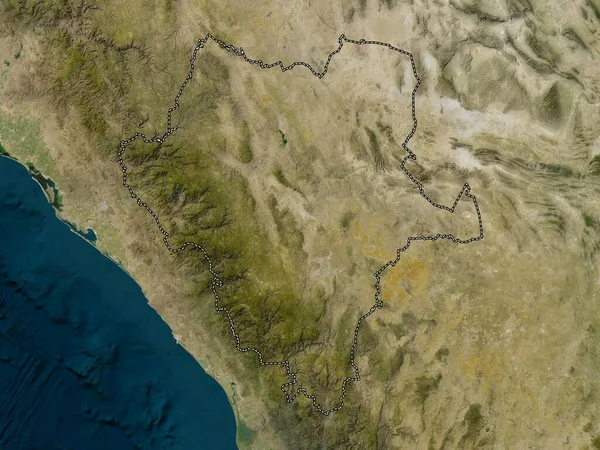 Durango Negara Bagian Meksiko Peta Satelit Resolusi Rendah — Stok Foto