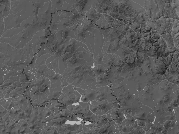 Гуанахуато Штат Мехіко Грайливою Картою Висот Озерами Річками — стокове фото