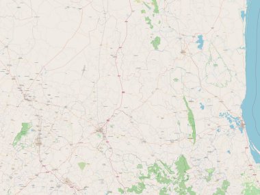 San Luis Potosi, Meksika Eyaleti. Açık Sokak Haritası