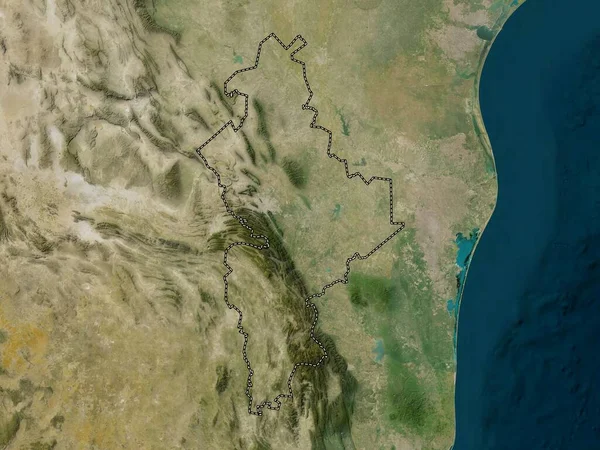 Nuevo Leon Mexikó Állam Kis Felbontású Műholdas Térkép — Stock Fotó