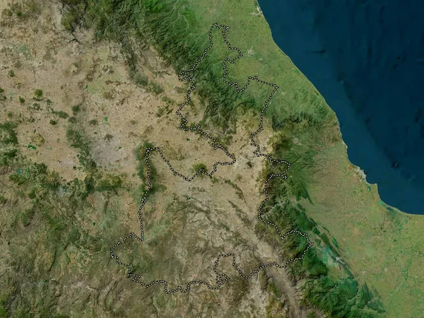 Puebla État Mexique Carte Satellite Haute Résolution — Photo