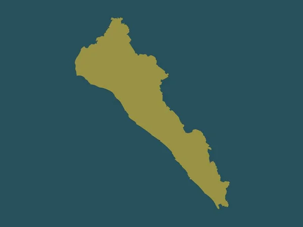 Sinaloa État Mexique Forme Couleur Unie — Photo