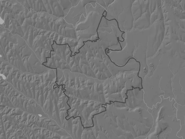 Anenii Noi Distriktet Moldavien Höjdkarta Över Sjöar Och Floder — Stockfoto