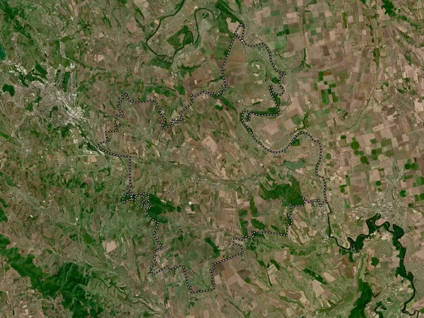 Anenii Noi Distriktet Moldavien Lågupplöst Satellitkarta — Stockfoto
